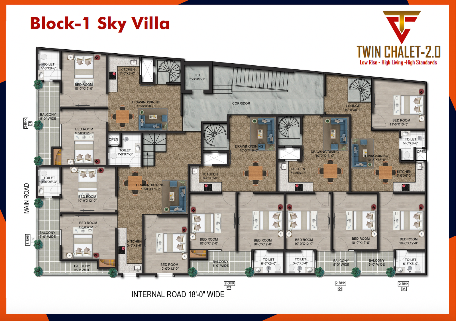 Block -1 Sky Villa